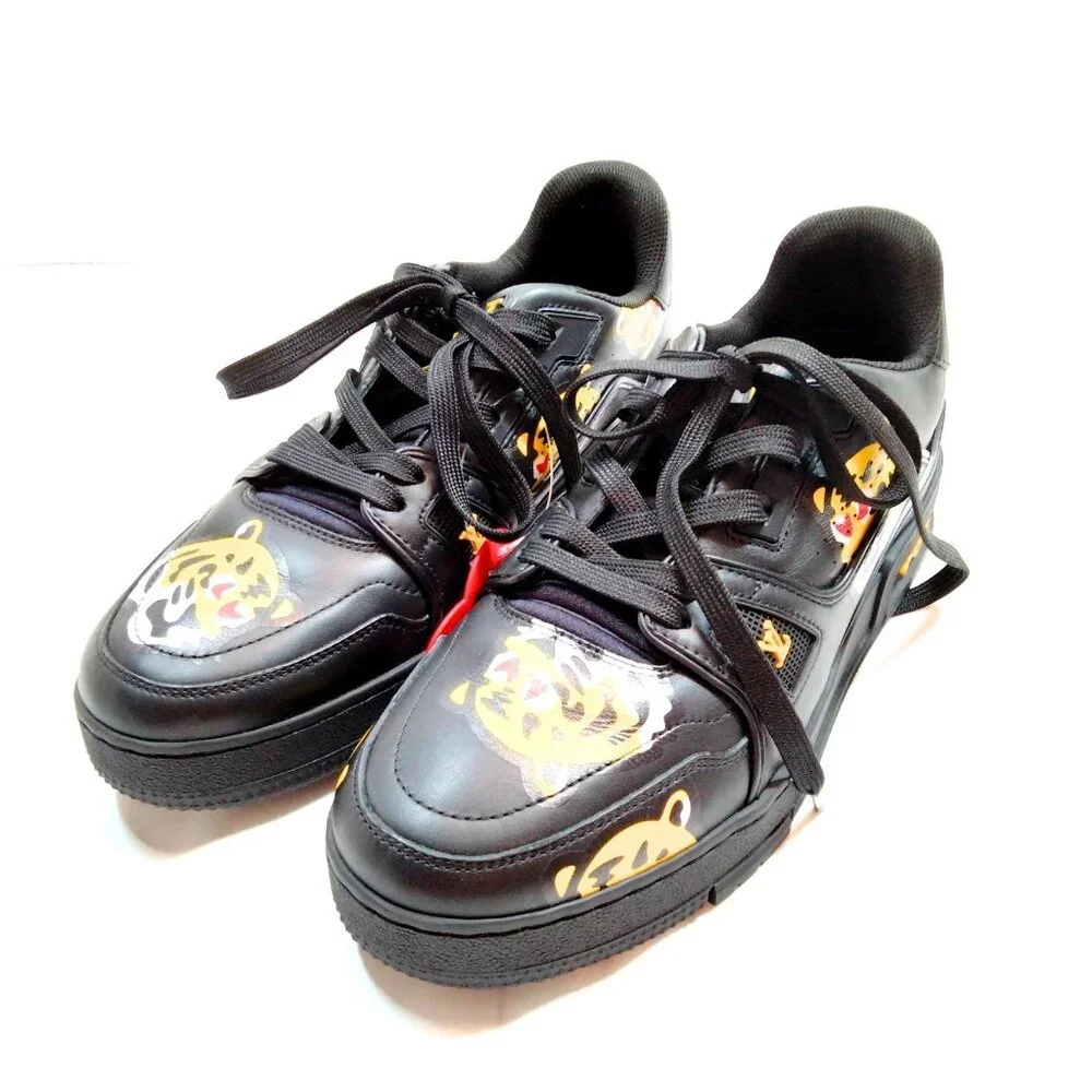 Louis Vuitton Sneakers Men Black PVC 790-073025 - Picture 1 of 9